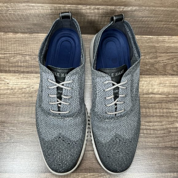 Cole Haan Zerogrand Stitchlite Wingtip Oxfords Gray Mens US Size 9 C27565 Shoes - Picture 8 of 10